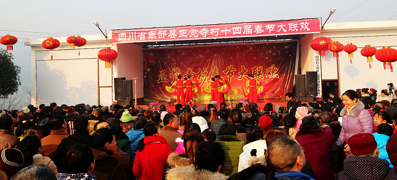 南部縣正覺寺村王新先生連續(xù)14年出資辦春晚